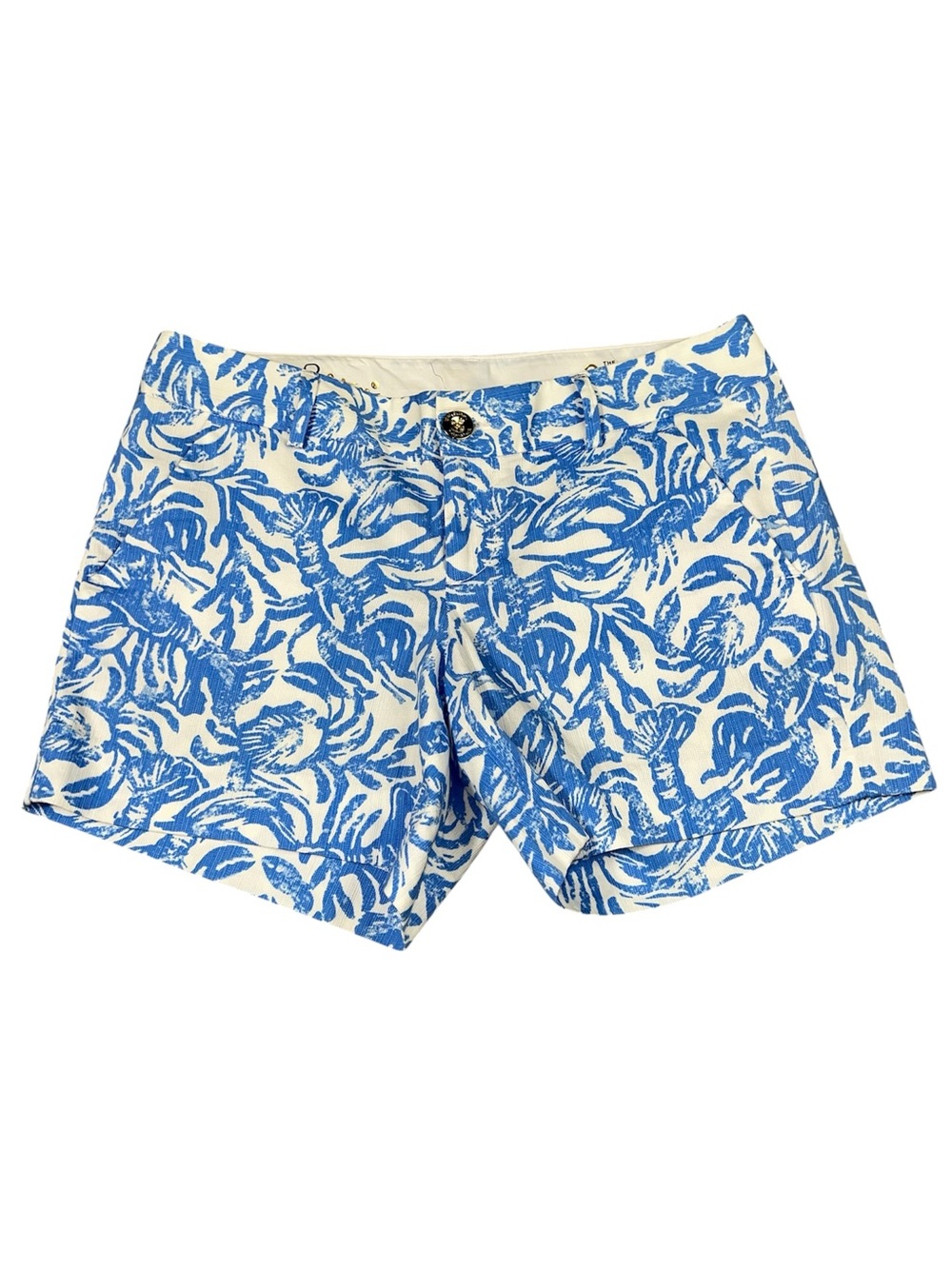 NWT LILLY PULITZER CALLAHAN SHORTS on a roll LOBSTER AND CRAB PRINT size 2